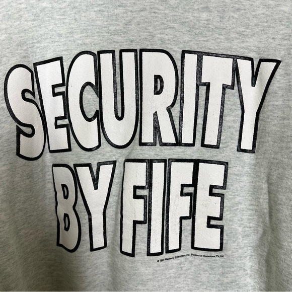 VINTAGE 90s The Andy Griffith Show Sweatshirt Pullover Crewneck Gray Adult Large - Picture 8 of 10